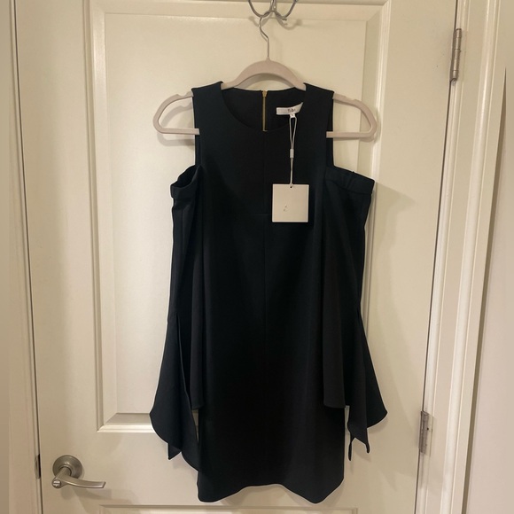 BNWT Tibi Cold Shoulder Crepe Dress - Picture 8 of 13
